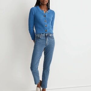 Madewell Blue Denim Tapered Jeans